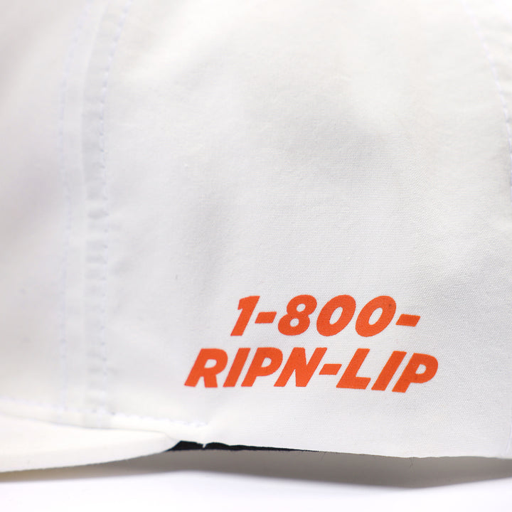 Fasthouse Panama Hat White - Close-Up of Side Graphic