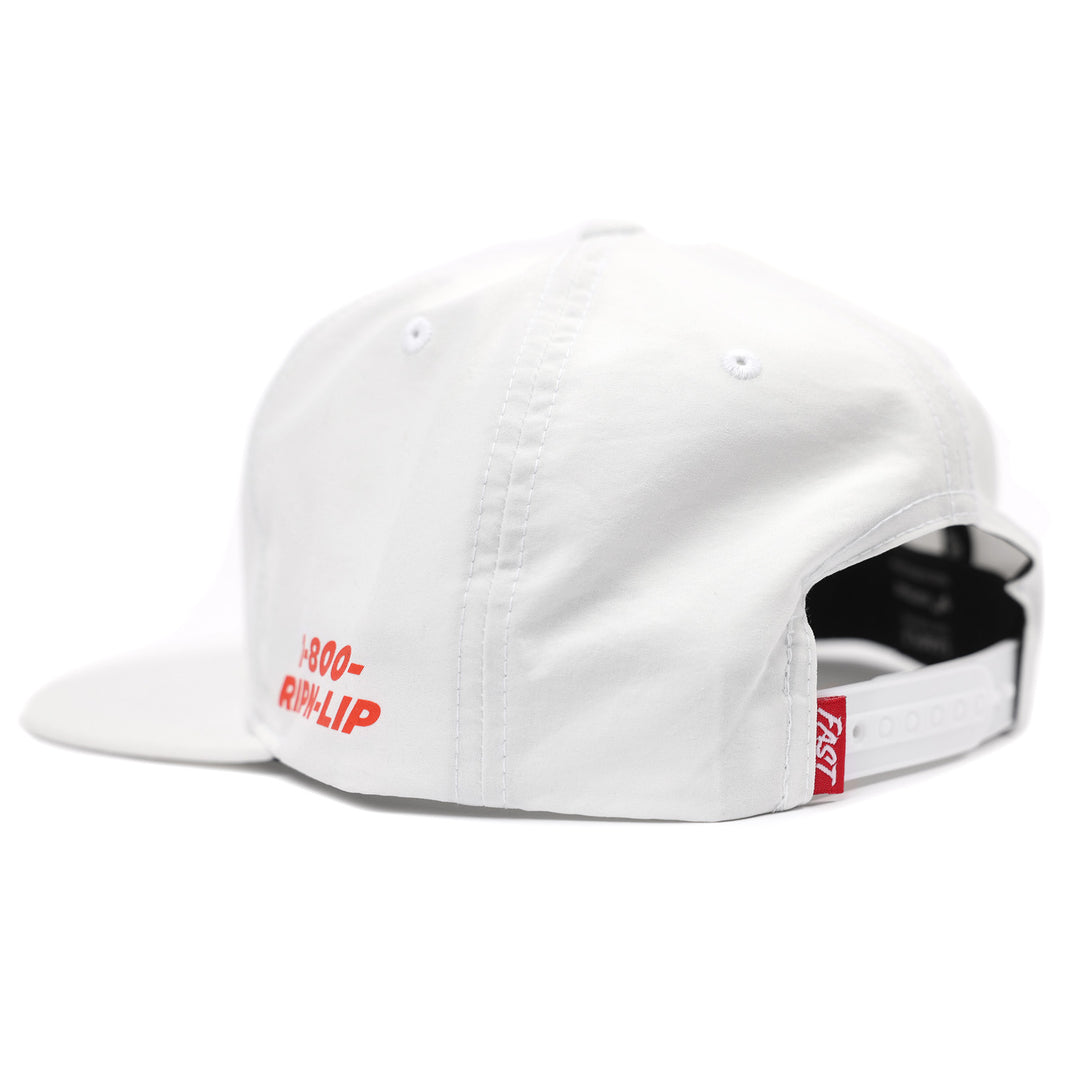 Fasthouse Panama Hat White - Rear Side View