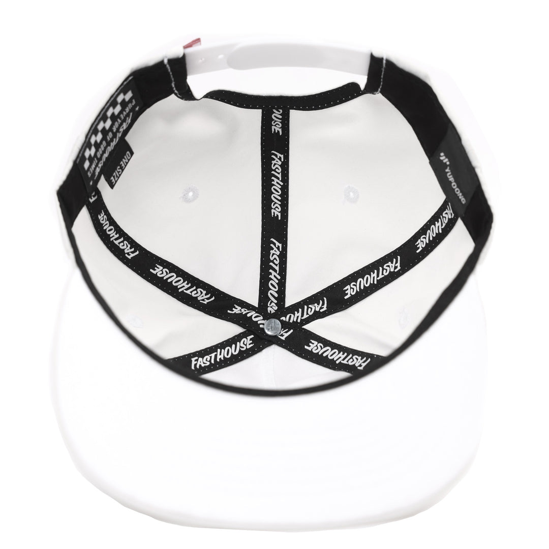 Fasthouse Panama Hat White - Bottom Up View