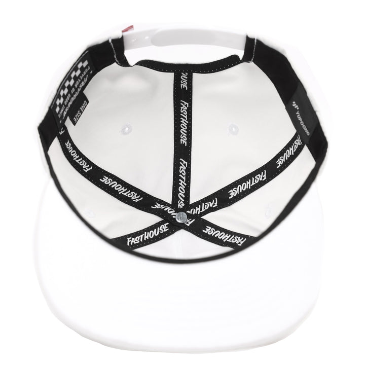 Fasthouse Panama Hat White - Bottom Up View