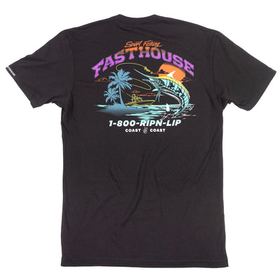 Fasthouse Panama Tee Black - Rear View