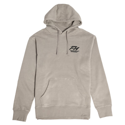 Fasthouse Primer Hooded Pullover Gray - Front View