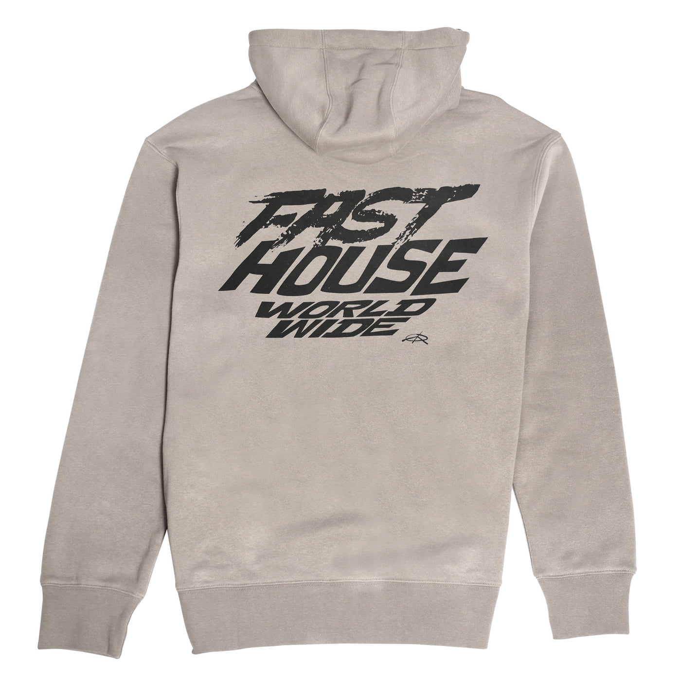 Fasthouse Primer Hooded Pullover Gray - Rear View