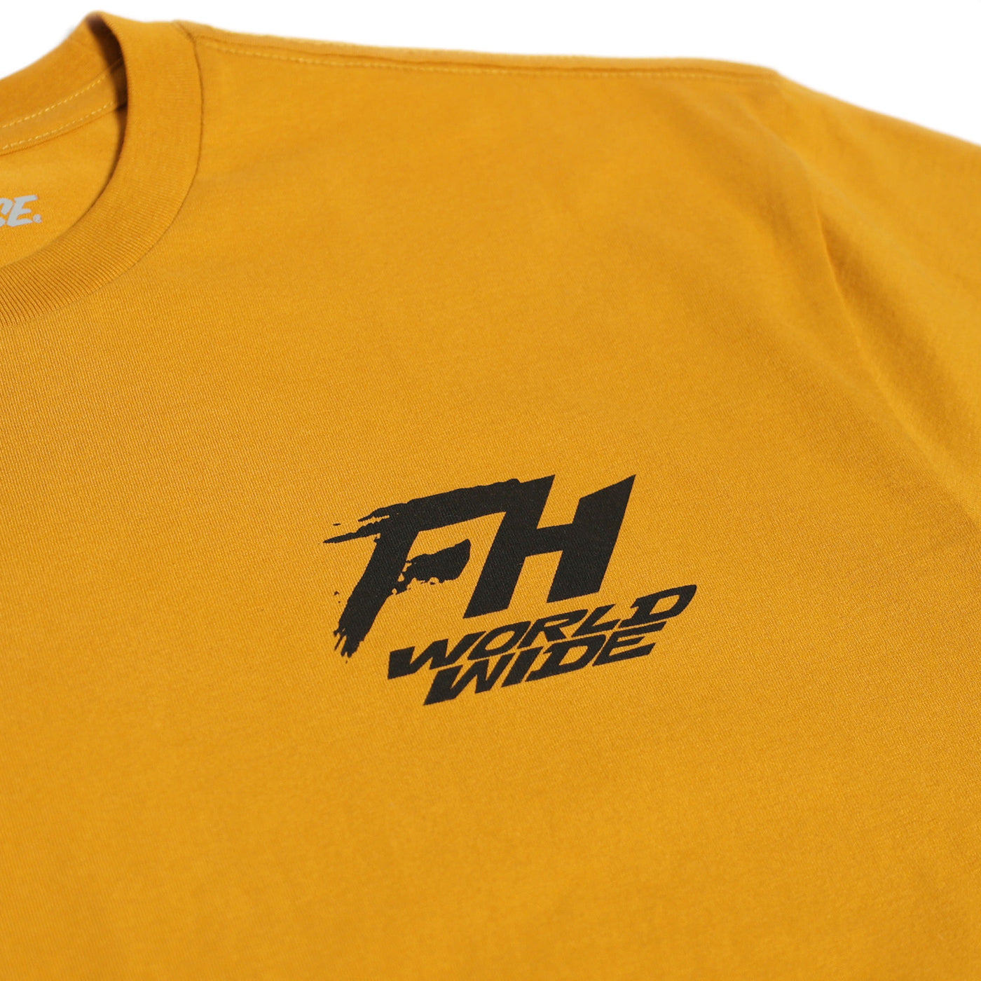 Fasthouse Primer SS Tee Vintage Gold - Close-Up of Graphic on Front