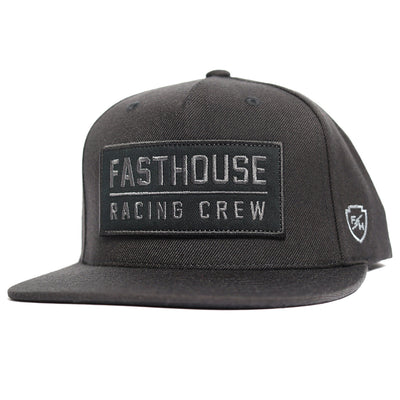 Fasthouse Racing Crew Hat Black - Front View