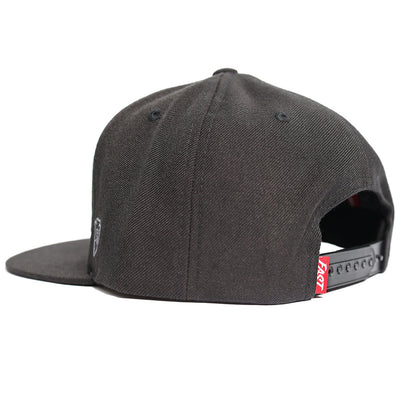 Fasthouse Racing Crew Hat Black - Rear Side View