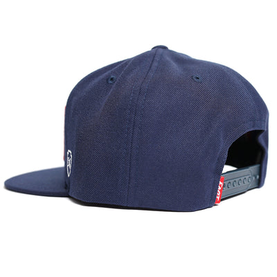 Fasthouse Racing Crew Hat Navy - Rear Side View