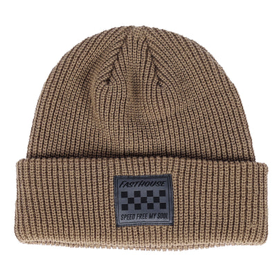 Fasthouse Recess Beanie Olive - Front View