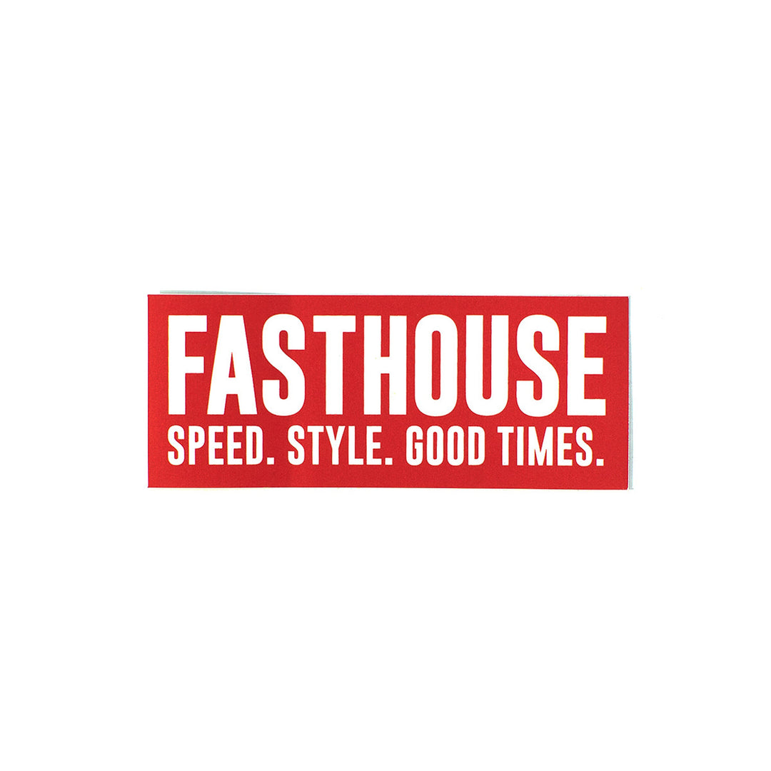 Fasthouse Red Good Times Sticker - Flat View of Single