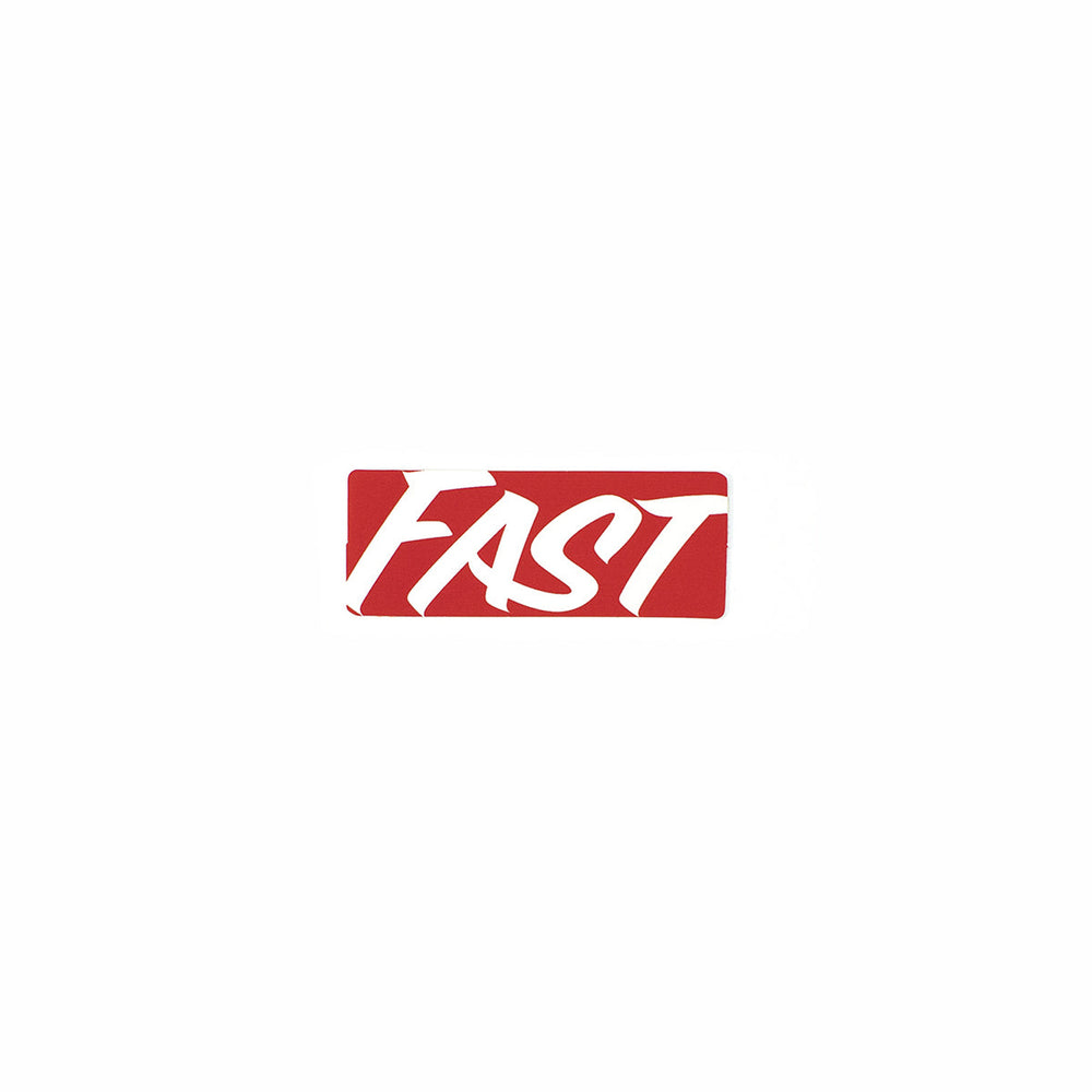 Fasthouse Script Sticker Red - Flat View
