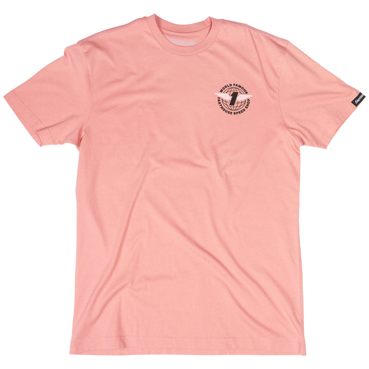Fasthouse Renown SS Tee Dusty Pink - Front View