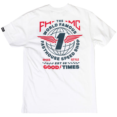 Fasthouse Renown SS Tee White - Rear View