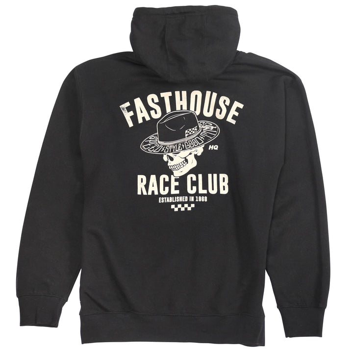 Fasthouse Resort HQ Club Hooded Pullover Black - Rear View