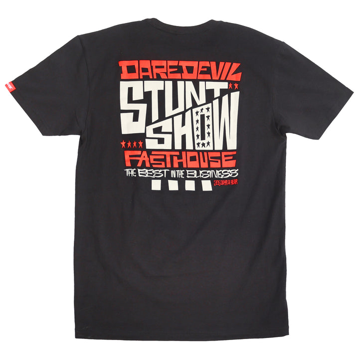 Fasthouse Resort Stunt Show Tee Black - Rear View