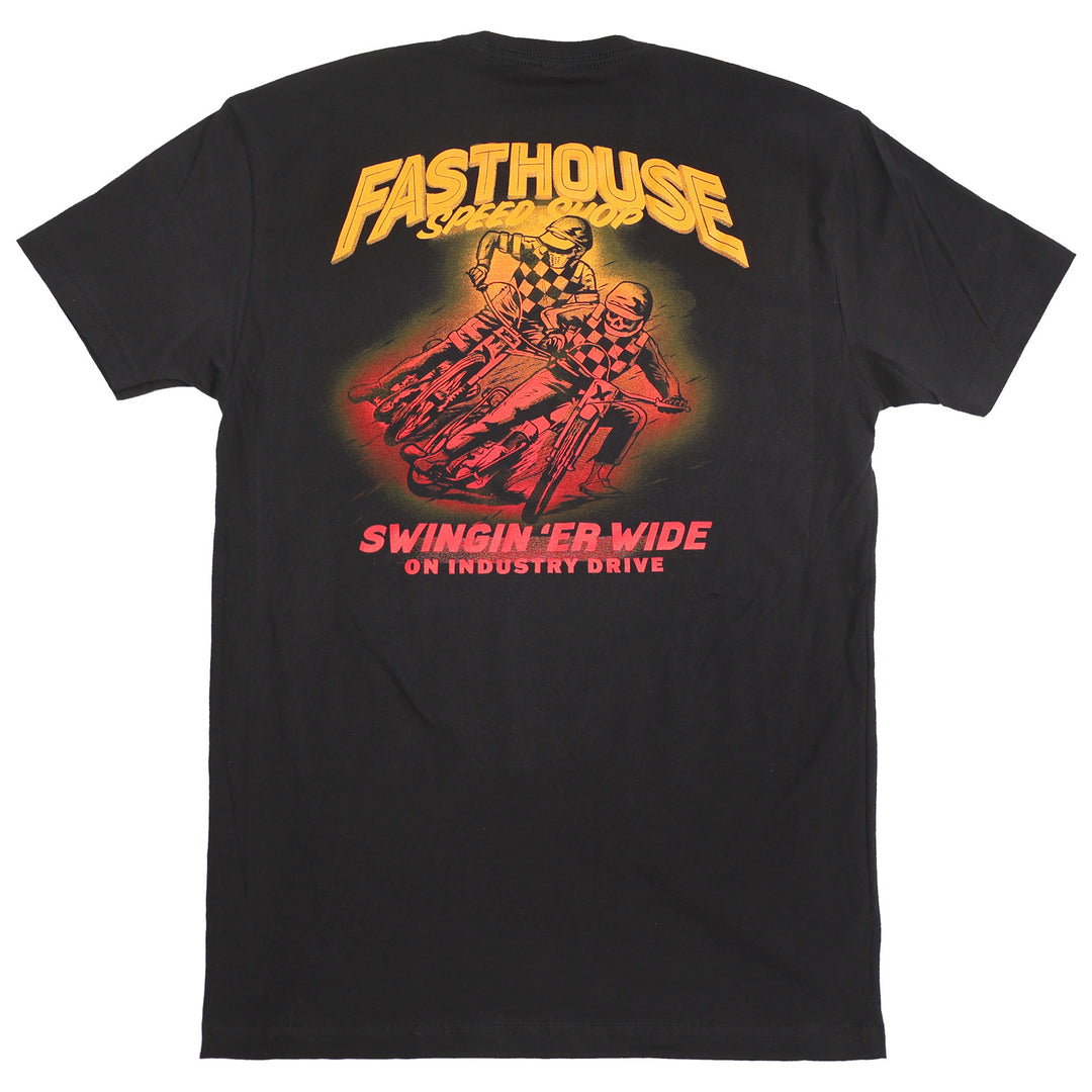 Fasthouse Resort Tracker Tee Black - Rear View