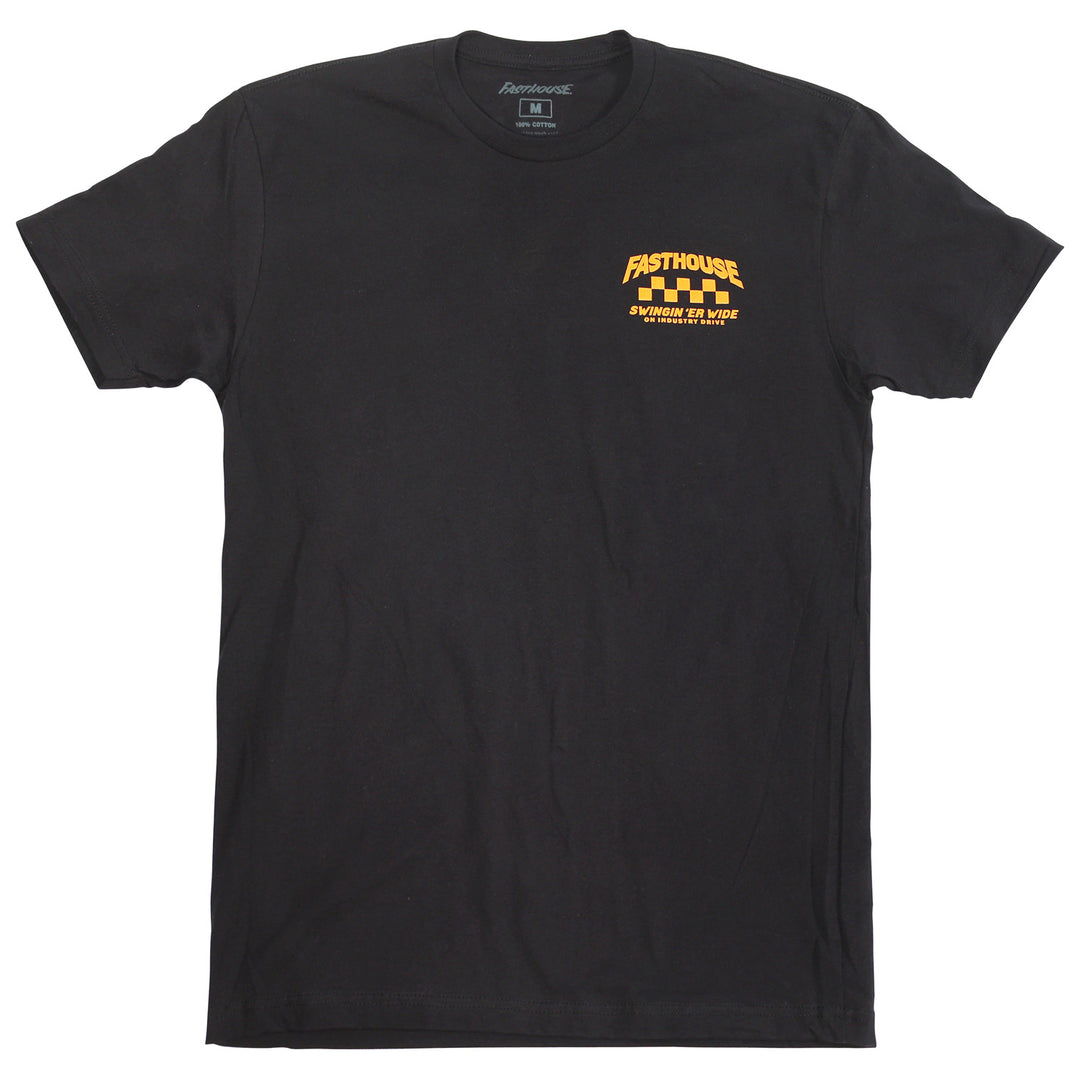 Fasthouse Resort Tracker Tee Black - Front View