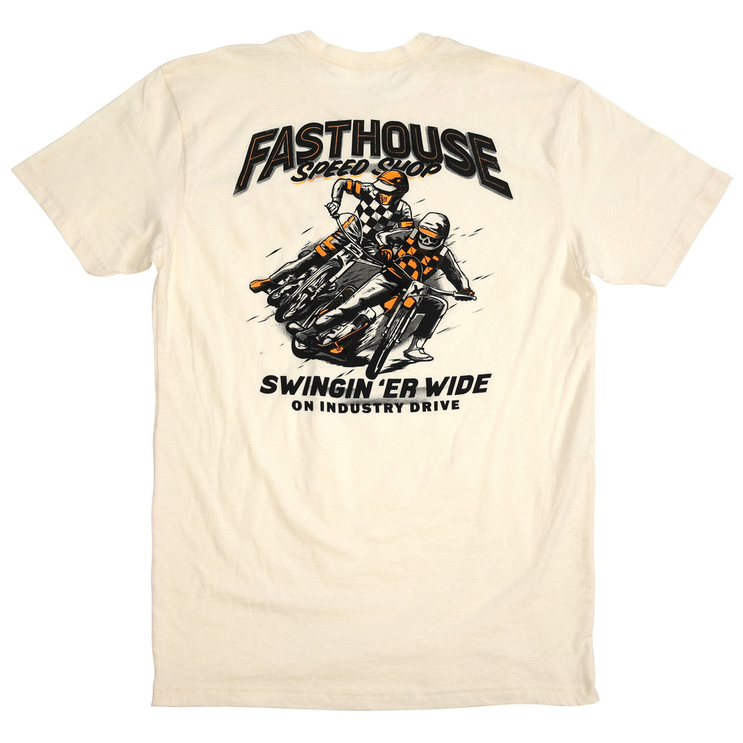 Fasthouse Resort Tracker Tee Natural - Rear View