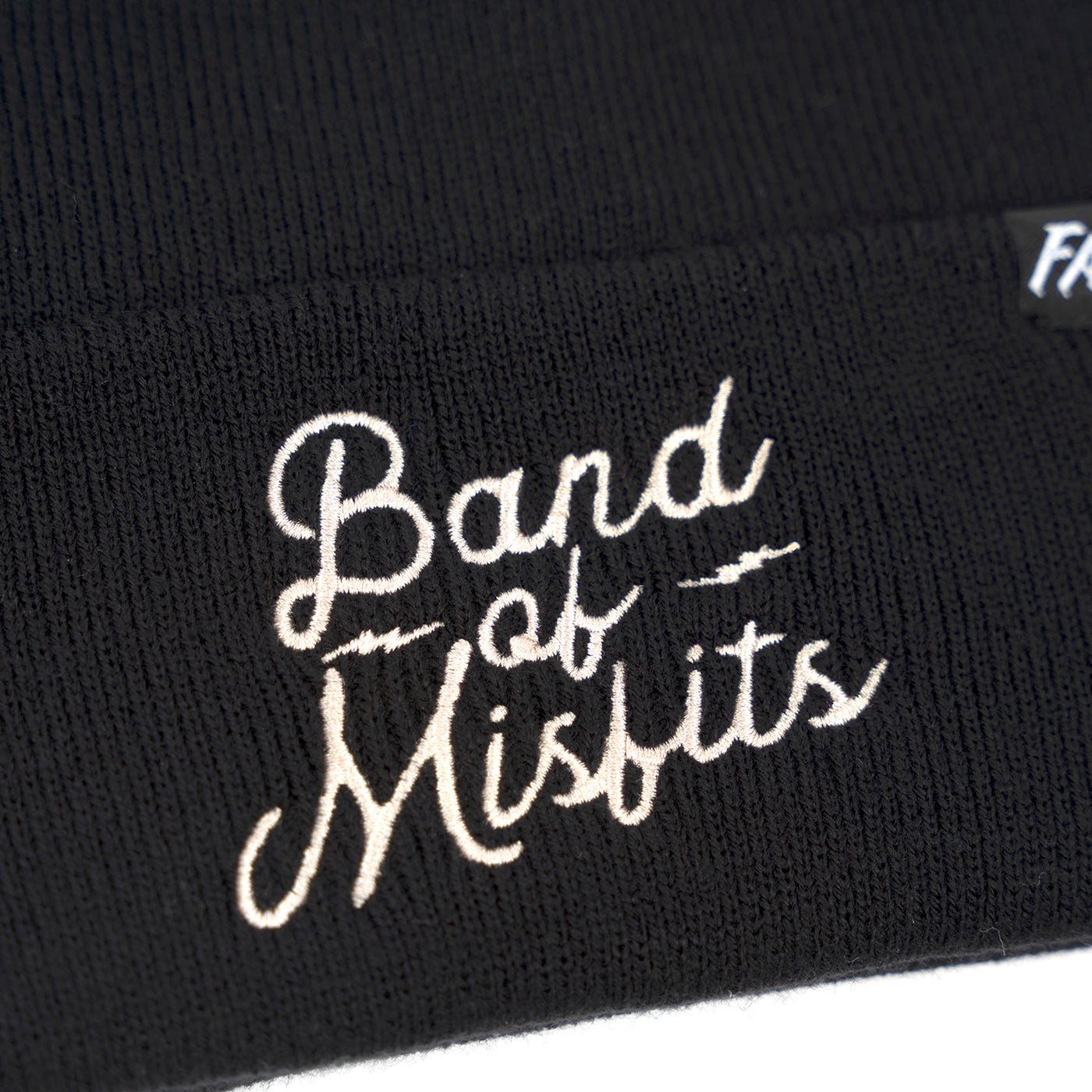 Fasthouse Revival Beanie Black - Close-Up of Front Graphic