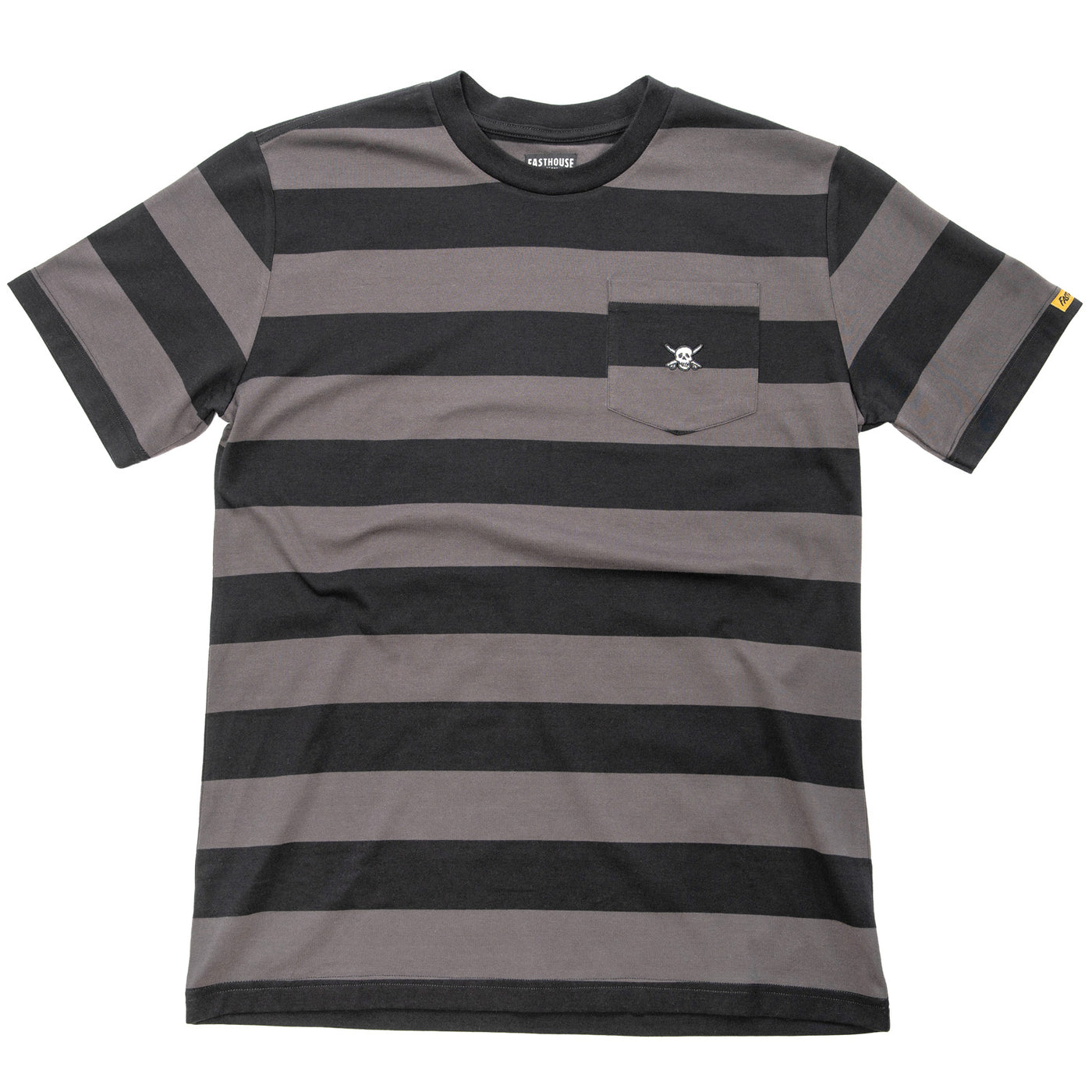 Fasthouse Rufus Yarn Dye SS Tee Black - Front View