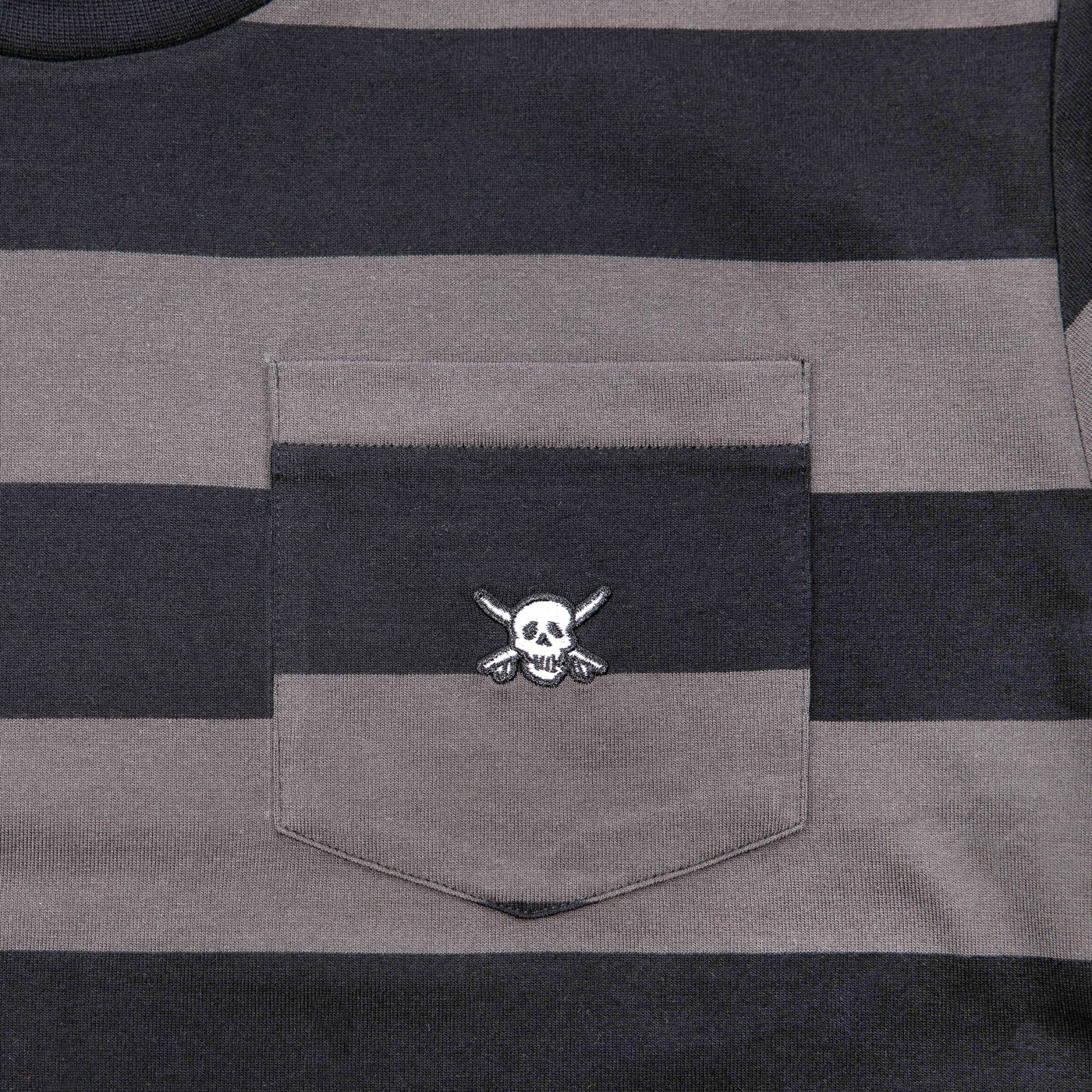 Fasthouse Rufus Yarn Dye SS Tee Black - Close-Up of Front Pocket