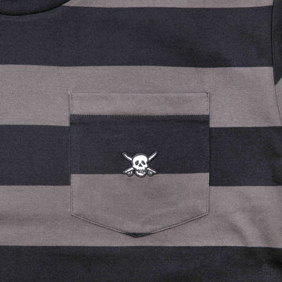 Fasthouse Rufus Yarn Dye SS Tee Black - Close-Up of Front Pocket
