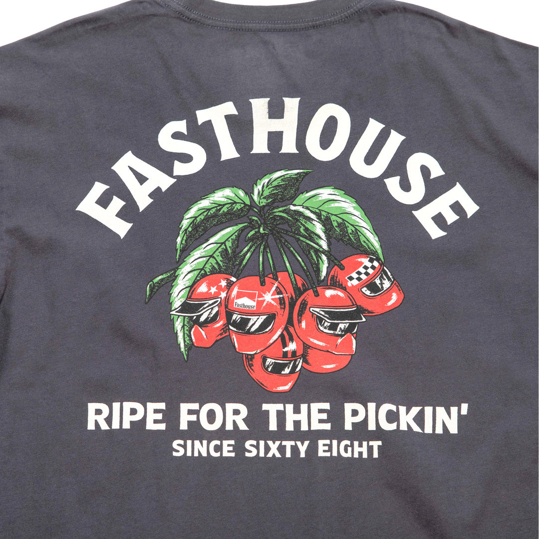 Fasthouse Ripe One SS Tee Black - Close-Up of Graphic on Back