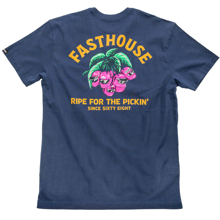 Fasthouse Ripe One SS Tee Midnight Navy - Rear View