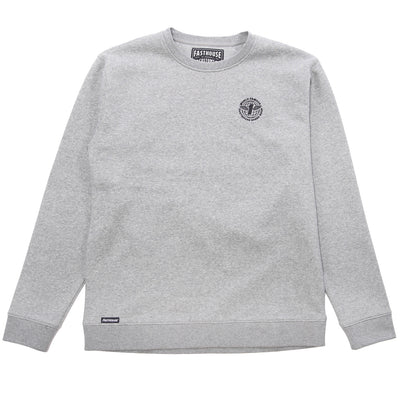 Fasthouse Renown Crew Neck Pullover Heather Gray - Front View