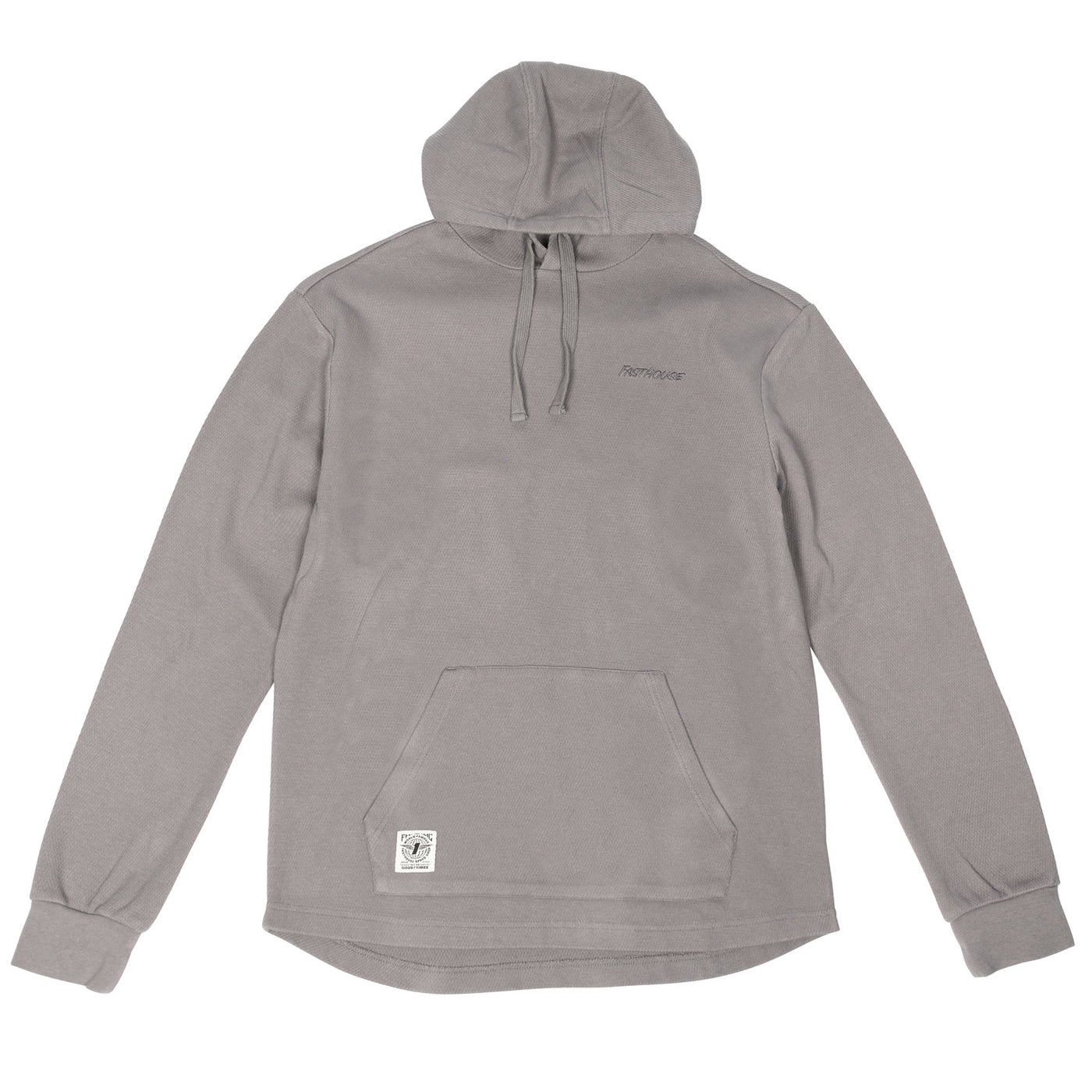 Fasthouse Robin Hooded Thermal Cloud Gray - Front View