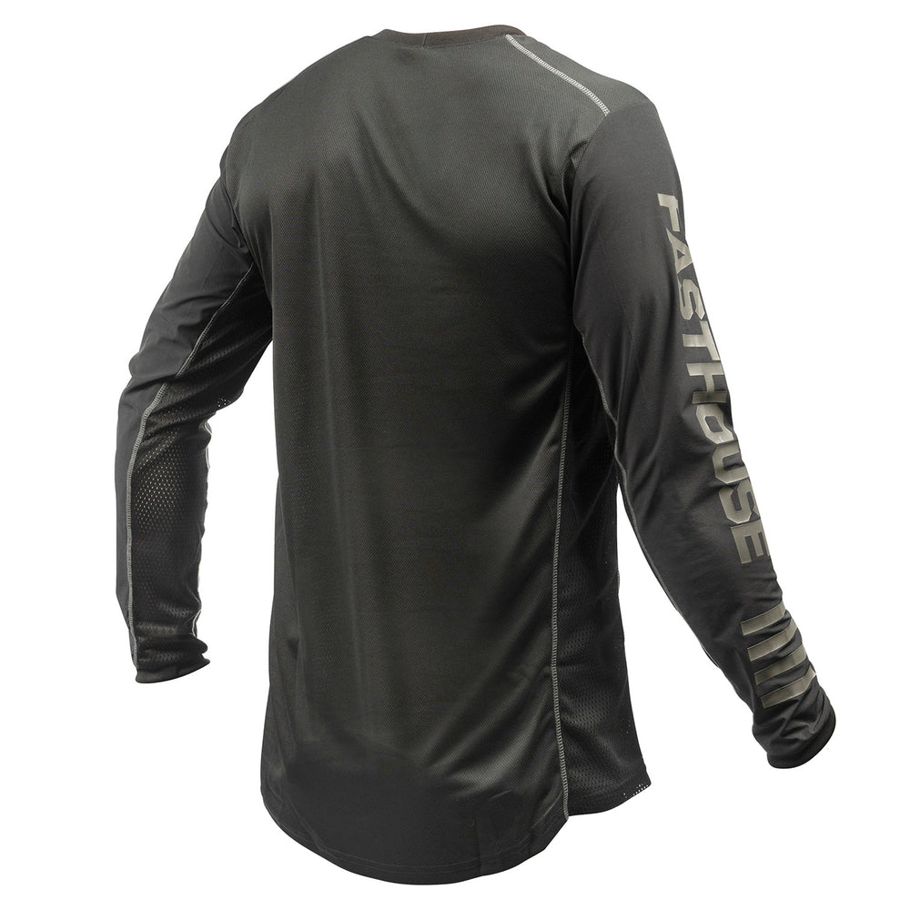 Fasthouse Off-Road Sand Cat Jersey Black/Black - Rear View