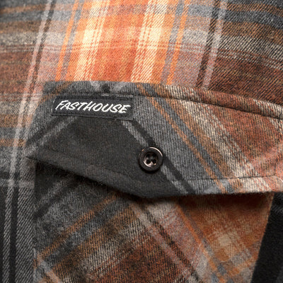 Fasthouse Saturday Night Special Flannel Autumn - Close-Up of Chest Pocket