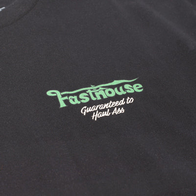 Fasthouse Savanna SS Tee Black - Close-Up of Graphic on Front