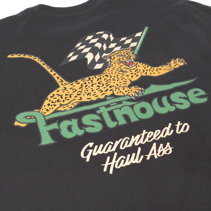 Fasthouse Savanna SS Tee Black - Close-Up of Graphic on Rear