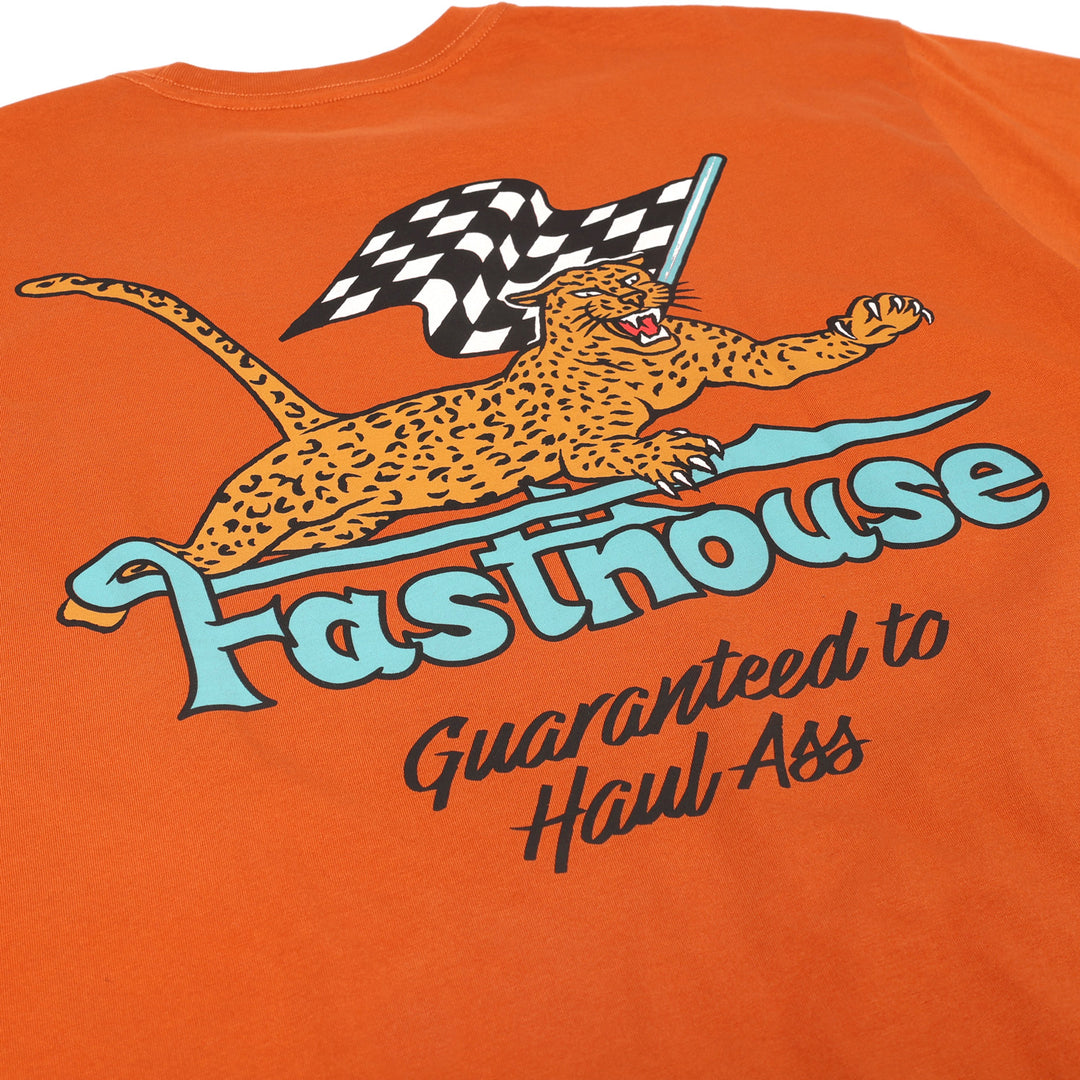 Fasthouse Savanna SS Tee Rust - Close-Up of Graphic on Back