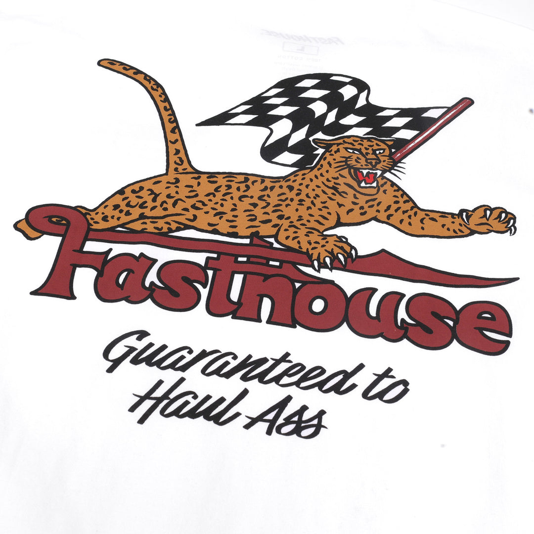 Fasthouse Savanna SS Tee White - Close-Up of Graphic on Back