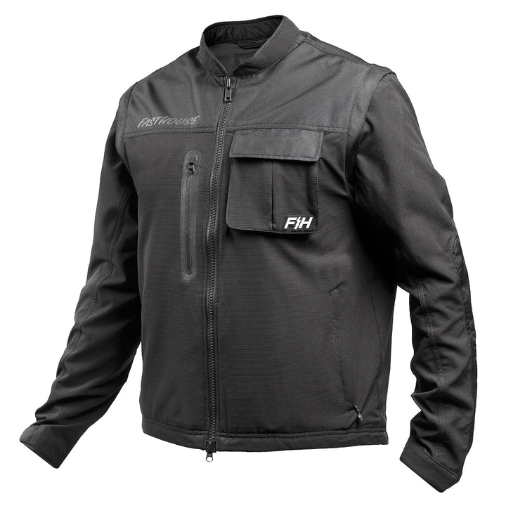Fasthouse Off-Road Seeker Jacket Black - Front View