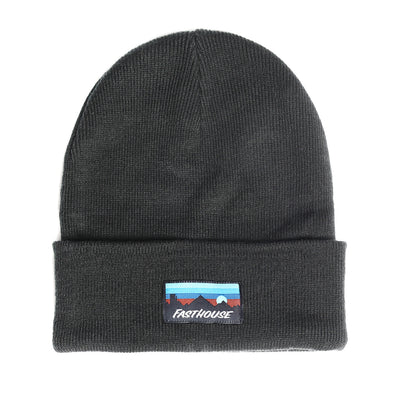 Fasthouse Silhouette Beanie Black - Front View