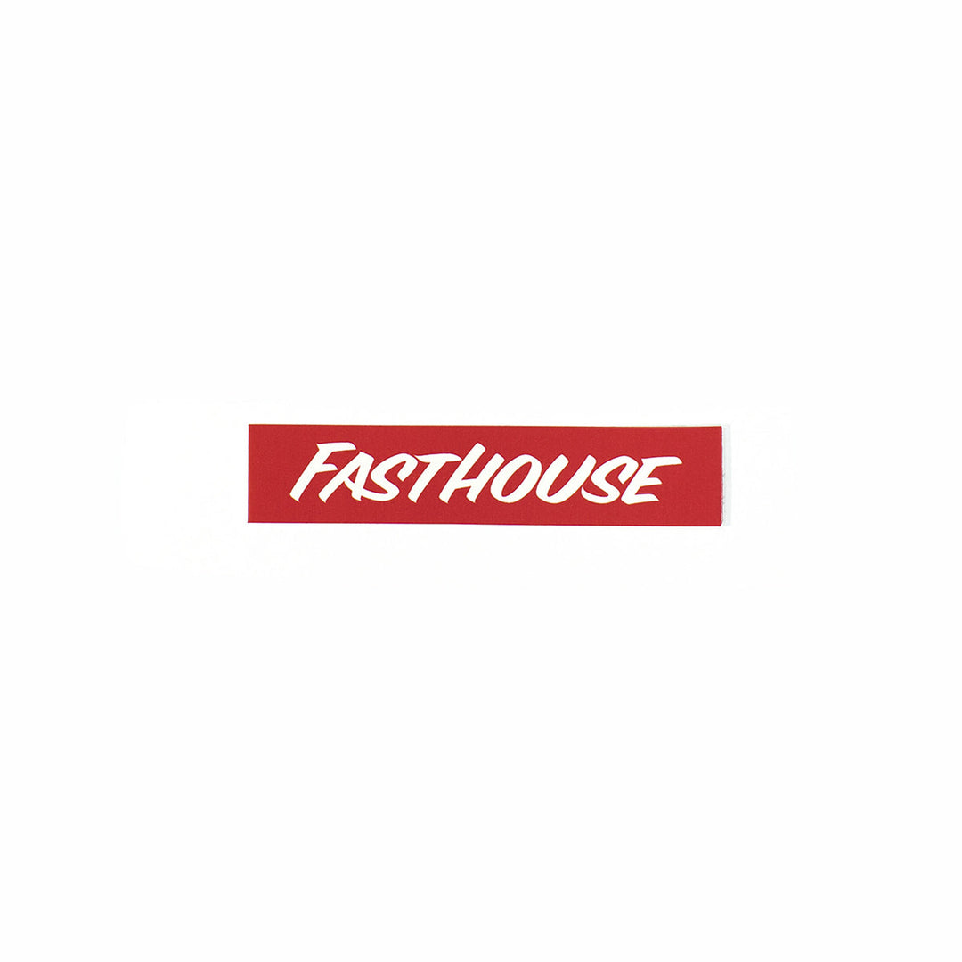 Fasthouse Small Logo Sticker Red - Flat View
