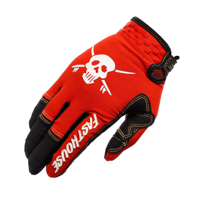 Fasthouse Sanguaro Bennet Gloves Lava Falls - Back of Right Hand View
