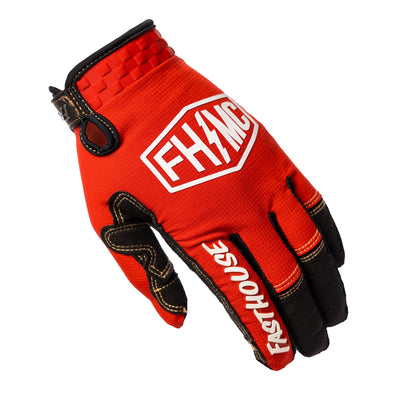 Fasthouse Sanguaro Bennet Gloves Lava Falls - Back of Left Hand View