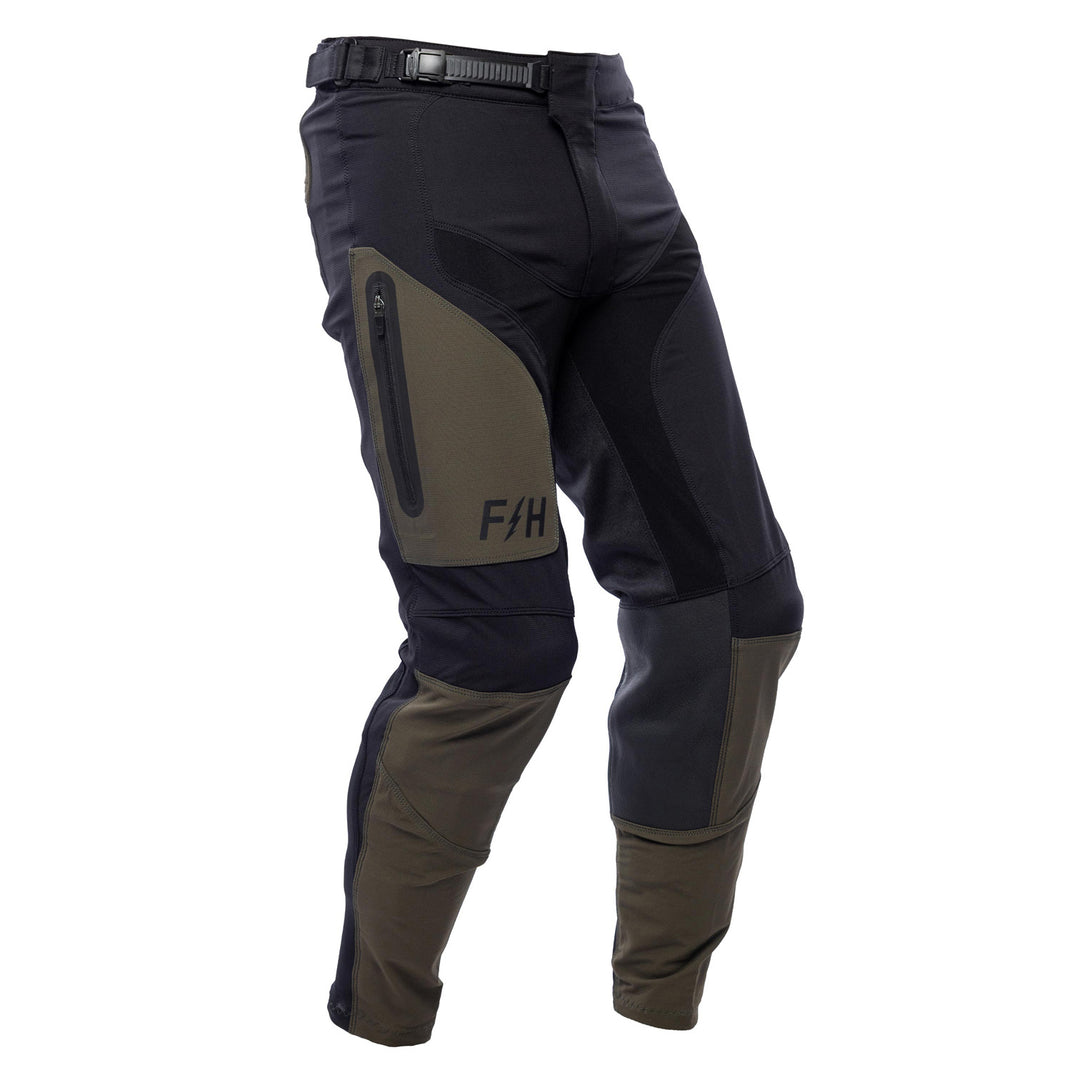Fasthouse Sanguaro Cargo Pants Black - Front Right Side View