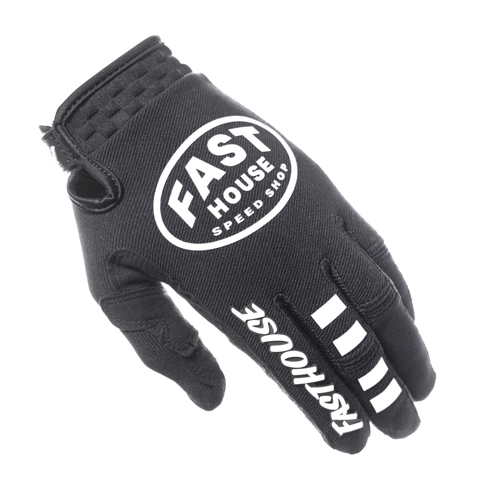 Fasthouse Speed Style Ramble Gloves Black - Back of Left Hand