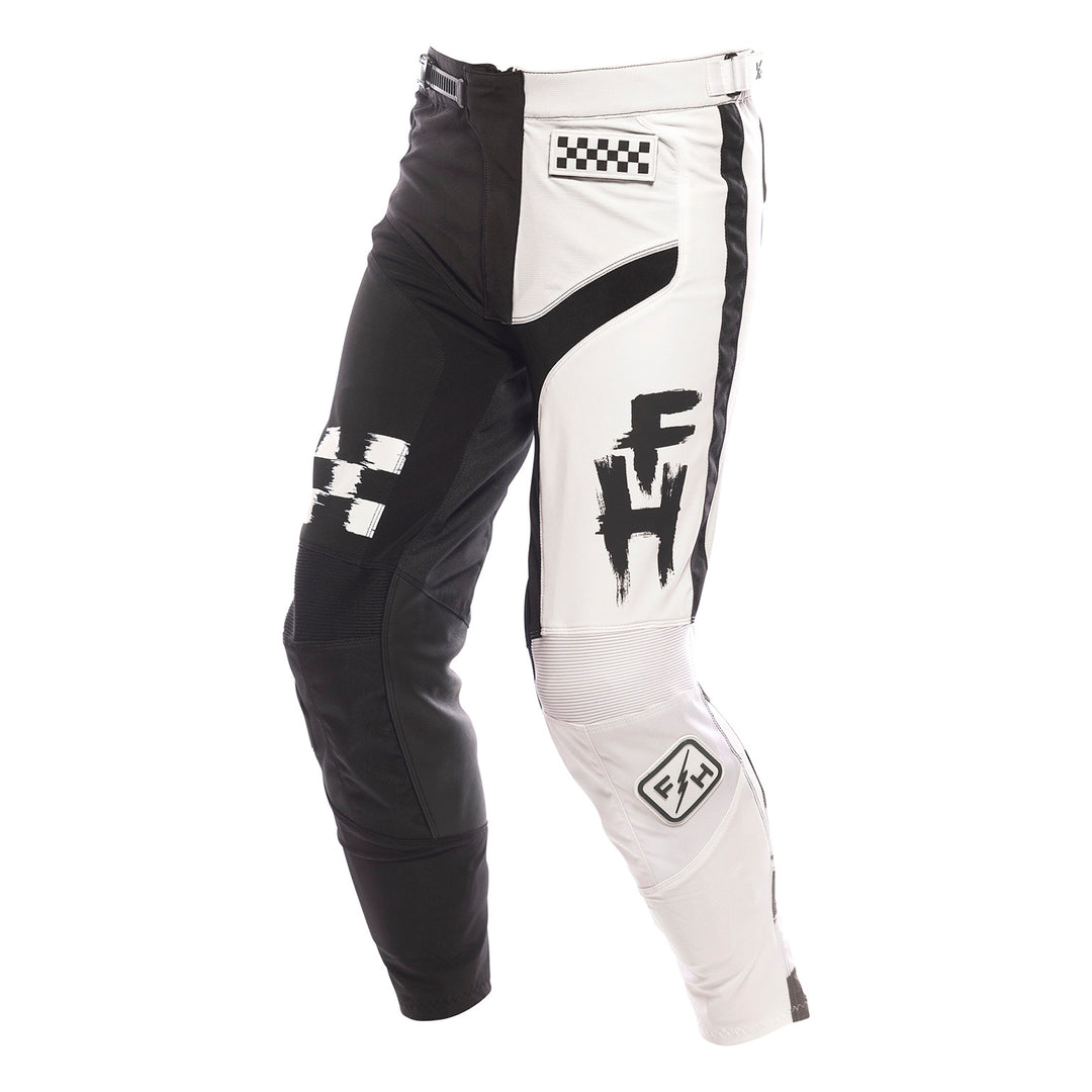 Fasthouse Speed Style Jester Pant Black/White - Front Left Side View
