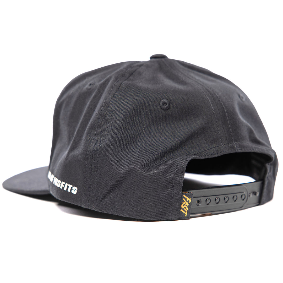 Fasthouse Spanner Hat Black - Rear Side View