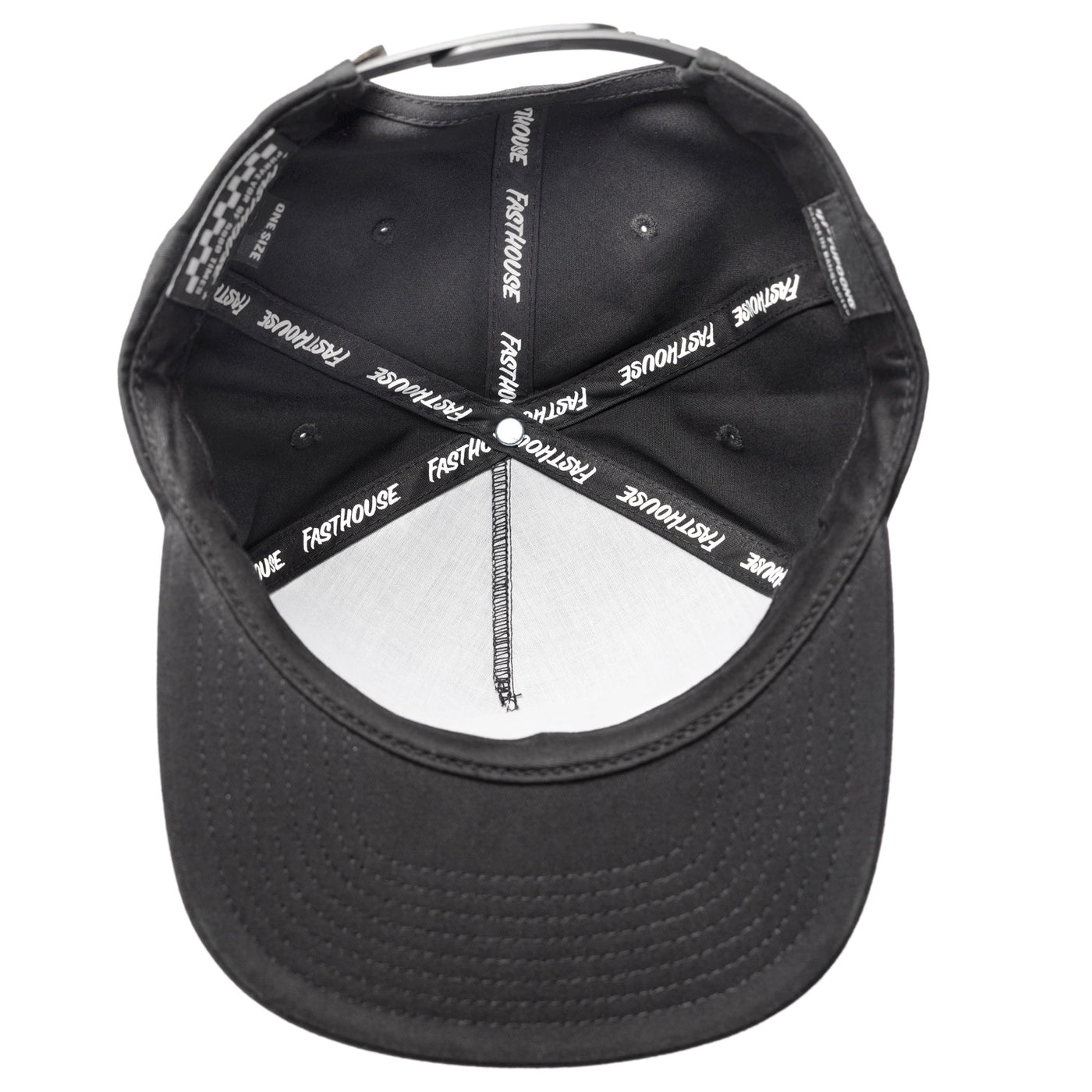 Fasthouse Spanner Hat Black - Bottom Up View