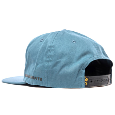 Fasthouse Spanner Hat Indigo - Rear Side View