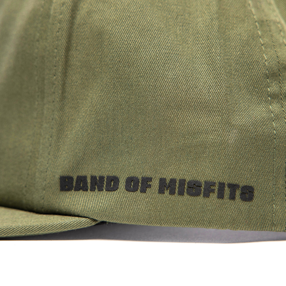 Fasthouse Spanner Hat Olive - Close-Up of Side Graphic