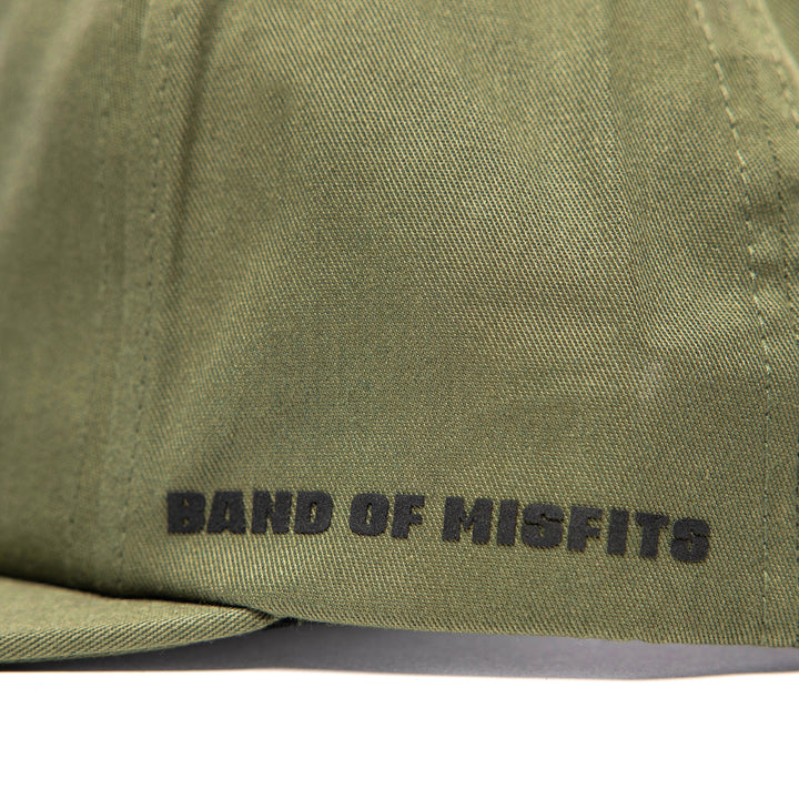Fasthouse Spanner Hat Olive - Close-Up of Side Graphic