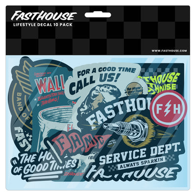 Fasthouse Spring '24 Decal 10-Pack - Package of Stickers