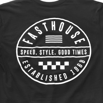 Fasthouse Statement Tee Black - Close-Up of Graphic on Back